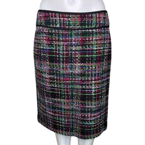 Talbots Dresses & Skirts - Talbots Skirt Womens 8 Petite Black Green‎ Pencil Skirt Straight Preppy Colorful